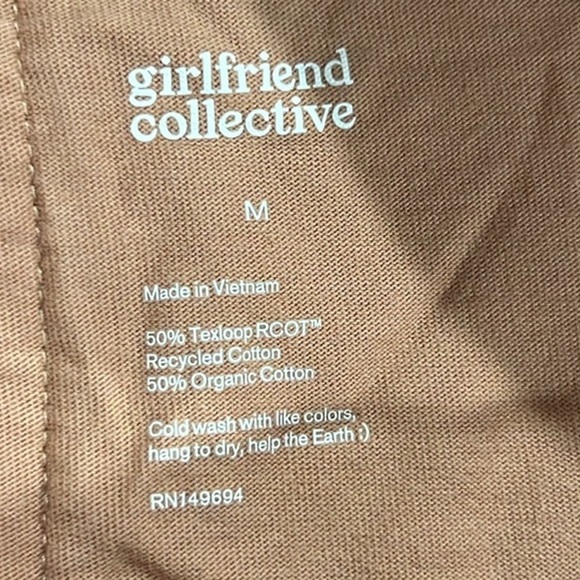 Girlfriend Collective wide leg crop cotton sweat pants size medium - Picture 4 of 4